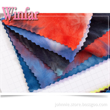 Polyester Spandex Jersey Tie Dye Knit Fabric